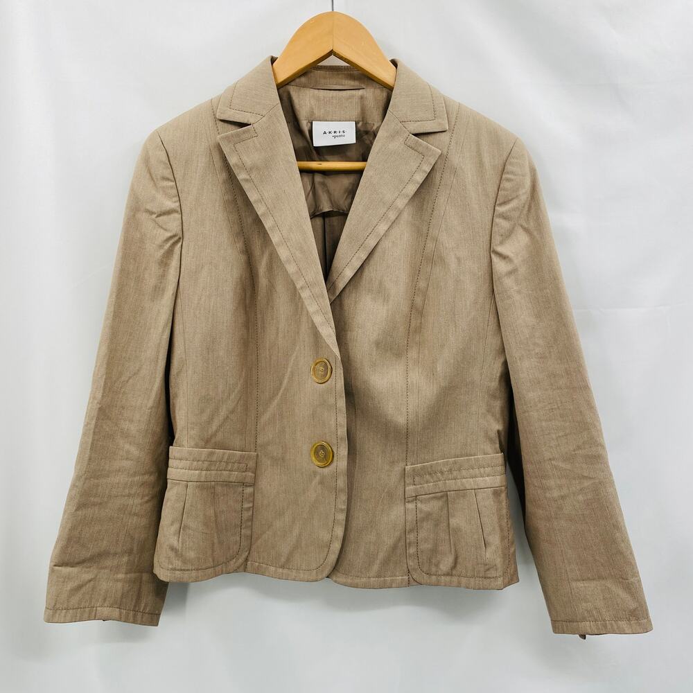 AKRIS punto tan casual blazer